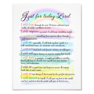 Nur für heute, Herr Fotodruck