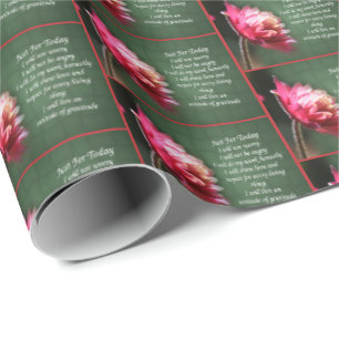 Nur für heute Inspirierende Reiki-Blumen Geschenkpapier