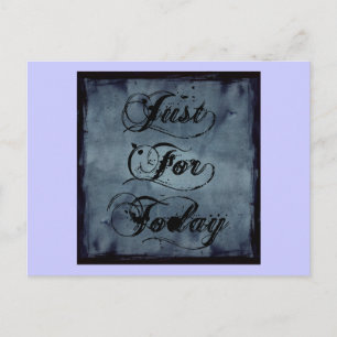 Nur für heute postkarte