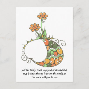 Nur für heute postkarte