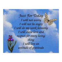 Nur für heute Schmetterlingsmoptik Blume Inspirati