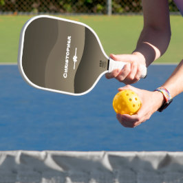 Nur für ihn stilvolle Skriptname Chic Camouflage d Pickleball Schläger