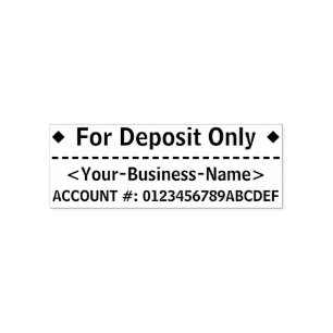 "Nur für Kaution" und Name Kautschuk-Briefmarke Permastempel