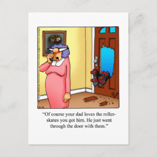 Nur für Lachs Spaß Postkarte