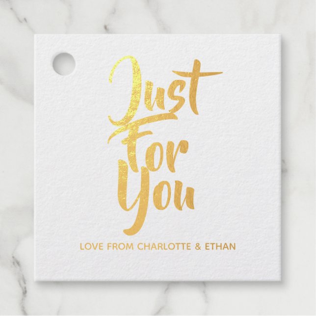 Nur für Sie Personalisiert Geschenkanhänger (Vorderseite)