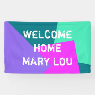 Nur GEO Colors violett-rosa Minze Benzin Banner