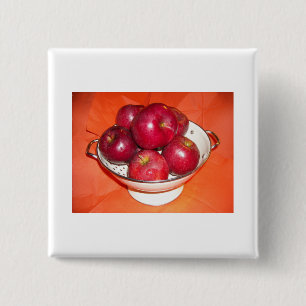 Nur gepflückte Äpfel Button