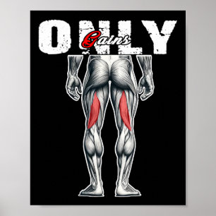 Nur Gewinner Bodybuilding Workout Gym4 Poster
