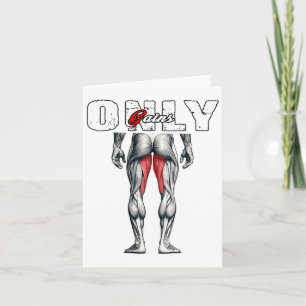 Nur Gewinner Bodybuilding Workout Gym Karte