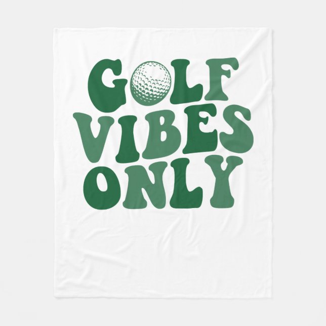 Nur Golf Vibes, Golf Lover Fleecedecke (Vorderseite)