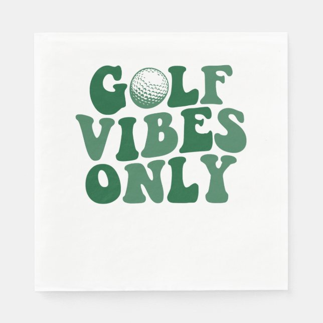 Nur Golf Vibes, Golf Lover Serviette (Vorderseite)