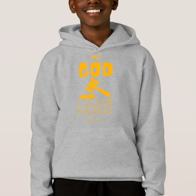 Nur Gott kann mir Jungs beurteilen Hoodie (Vorderseite)