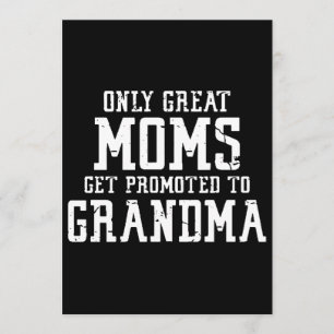 Nur große Mamas werden an Oma-T - Shirt beworben Einladung