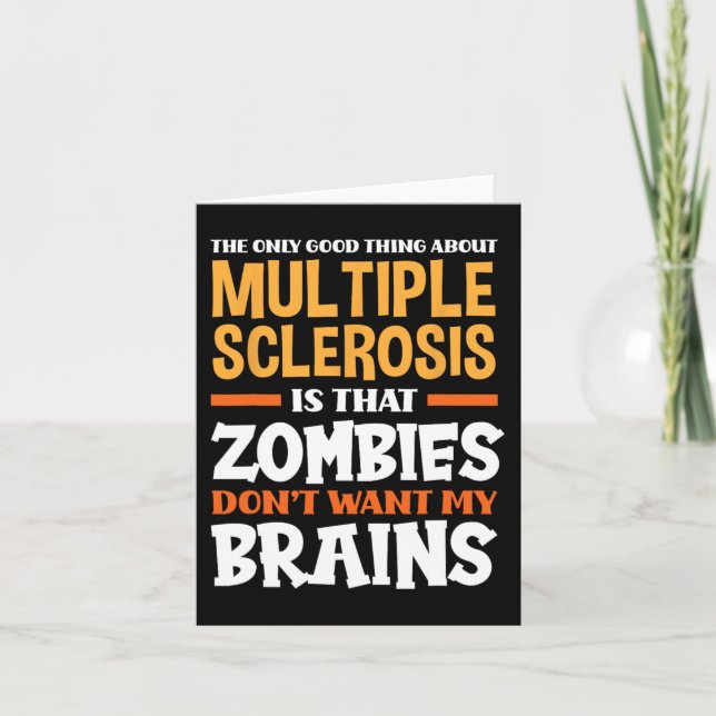 Nur gute Dinge über Multiple Sklerose Spaß Frau Karte (Vorderseite)