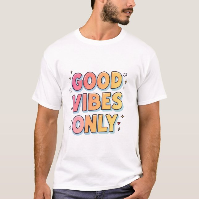 Nur gute Songs - Trendy Positive Energy T - Shirt (Vorderseite)