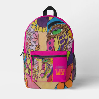 Nur gute Vibes Bedruckter Rucksack