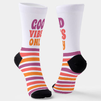 Nur gute Vibes Buntes Vergnügen Socken