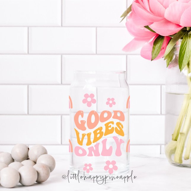 Nur gute Vibes Dosenglas (Von Creator hochgeladen)