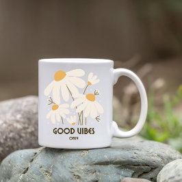 Nur gute Vibes Floral Tasse