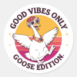 Nur gute Vibes Gans Edition Aufkleber