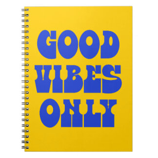 Nur gute Vibes Groovy Typografie Notizblock