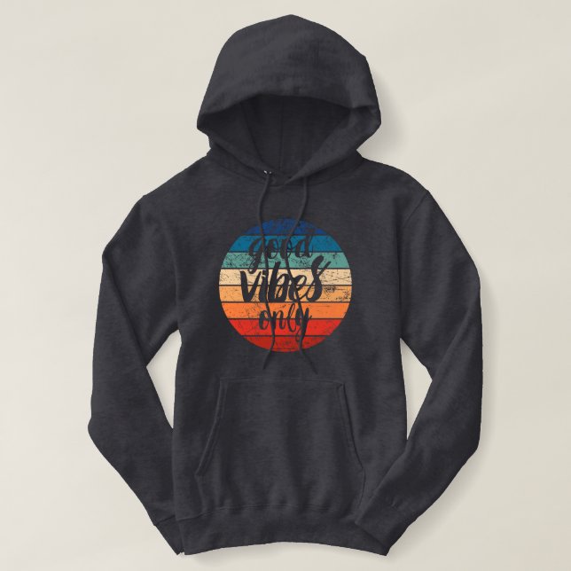 Nur gute Vibes Hoodie (Design vorne)