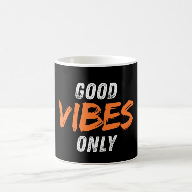 Nur gute Vibes Kaffeetasse (Mittel)