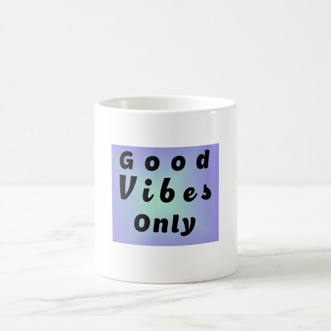 Nur gute Vibes Kaffeetasse (Mittel)