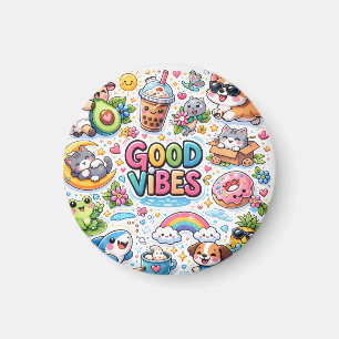Nur gute Vibes Magnet