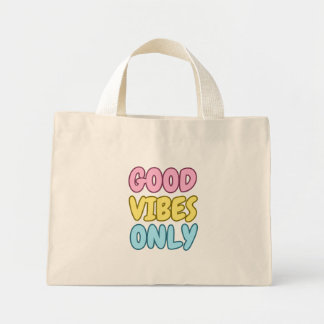 Nur gute Vibes Mini-Tasche Mini Stoffbeutel