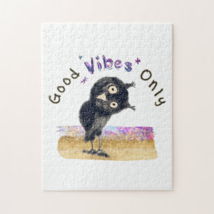 Nur gute Vibes mit Neugieriger Eule Puzzle