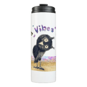 Nur gute Vibes mit Neugieriger Eule Thermosbecher