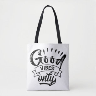 Nur gute Vibes Pinsel-Typografie