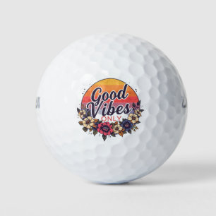 Nur gute Vibes   Positive Energie Custom Golf Ball