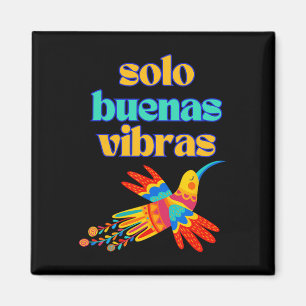 Nur Gute Vibes - Positive Spanisch Bunt Mexiko Magnet
