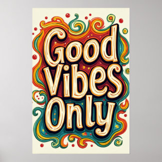 Nur gute Vibes Poster