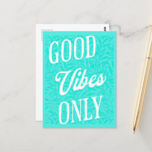 Nur gute Vibes Postkarte