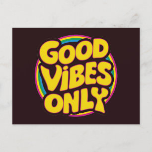 Nur gute Vibes Postkarte