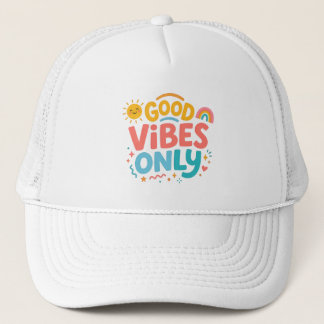 Nur gute Vibes Retro Trucker Hut Truckerkappe