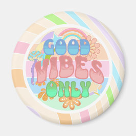 Nur gute Vibes | Retro Vintag Magnet