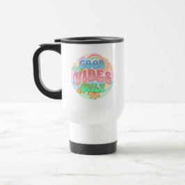 Nur gute Vibes | Retro Vintag Reisebecher