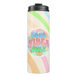 Nur gute Vibes | Retro Vintag Thermosbecher