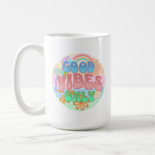 Nur gute Vibes Retro Vintage Kaffeetasse