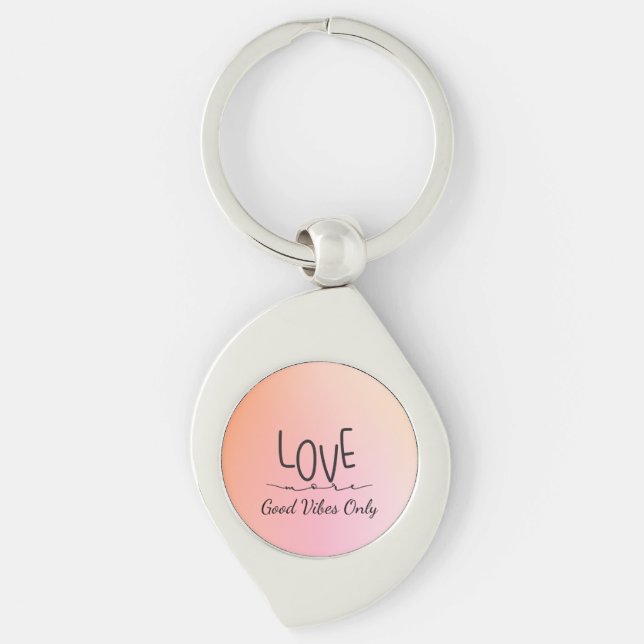 Nur gute Vibes Schlüsselanhänger (Vorderseite)