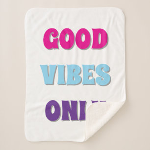 Nur Gute Vibes Sherpa-Decke Sherpadecke