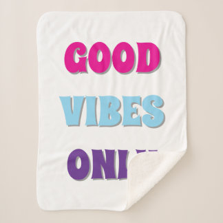 Nur Gute Vibes Sherpa-Decke Sherpadecke