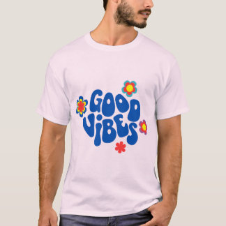 Nur gute Vibes T-Shirt | Positives Zitat 
