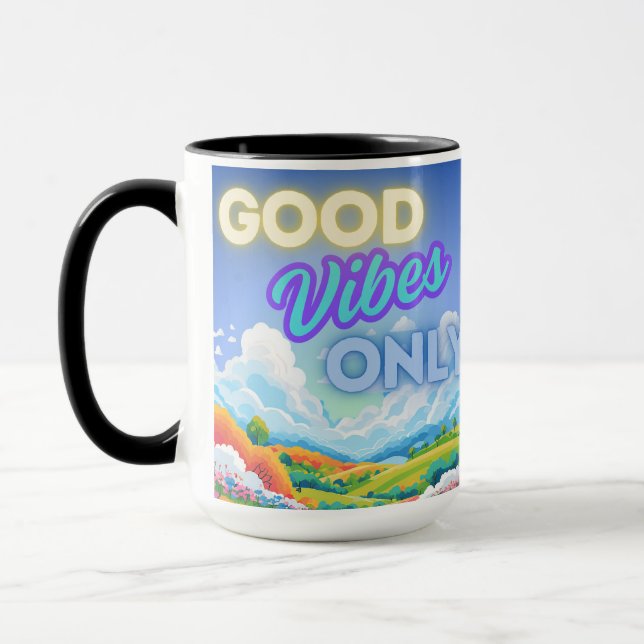 Nur gute Vibes Tasse (Links)