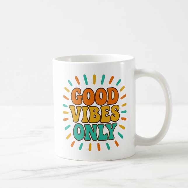 Nur gute Vibes - Tasse (Rechts)