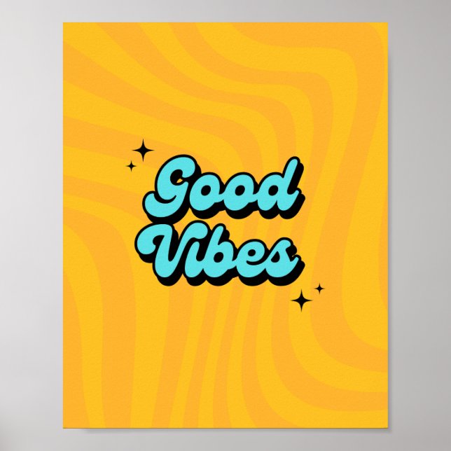 Nur gute Vibes: Teile Glück mit unserem Poster (Vorne)